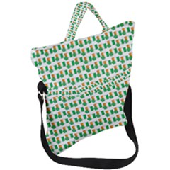 St-patricks Day Background Ireland Fold Over Handle Tote Bag by HermanTelo