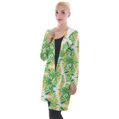 Green Pattern Retro Wallpaper Hooded Pocket Cardigan by Bajindul