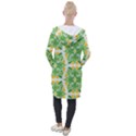 Green Pattern Retro Wallpaper Hooded Pocket Cardigan View2