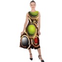 Sport Ball Tennis Golf Football Midi Tie-Back Chiffon Dress View1