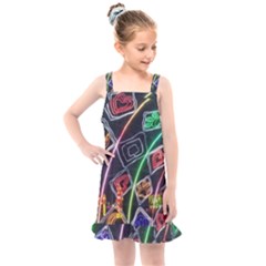 Dragon Lights Kids  Overall Dress by Riverwoman