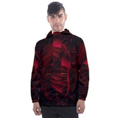 Rose Art Beautiful Beauty Bloom Men s Front Pocket Pullover Windbreaker by Pakrebo