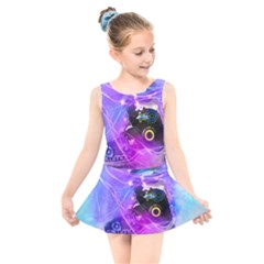 Ski Boot Ski Boots Skiing Activity Kids  Skater Dress Swimsuit by Pakrebo