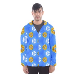 Pattern Sequence Motif Design Plan Flowers Men s Hooded Windbreaker by Pakrebo