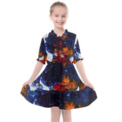 Falling Leaves Kids  All Frills Chiffon Dress by WILLBIRDWELL