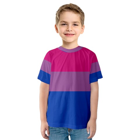 Bisexual Pride Flag Bi Lgbtq Flag Kids  Sport Mesh Tee by lgbtnation