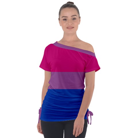 Bisexual Pride Flag Bi Lgbtq Flag Tie-up Tee by lgbtnation