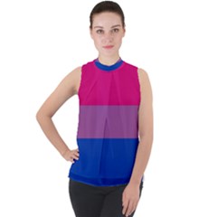 Bisexual Pride Flag Bi Lgbtq Flag Mock Neck Chiffon Sleeveless Top by lgbtnation