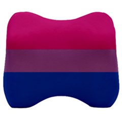 Bisexual Pride Flag Bi Lgbtq Flag Velour Head Support Cushion by lgbtnation