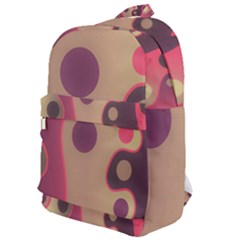 Background Wavy Pinks Bright Classic Backpack by Pakrebo