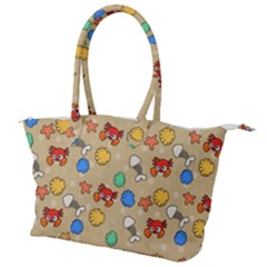 Crabs Pattern Canvas Shoulder Bag by Valentinaart