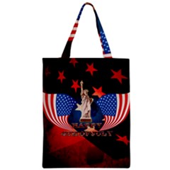 Happy 4th Of July Zipper Classic Tote Bag by FantasyWorld7