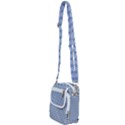 Argyle Light Blue Pattern Shoulder Strap Belt Bag View2