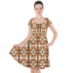 Nr-2 Colorful Cap Sleeve Midi Dress by ArtworkByPatrick