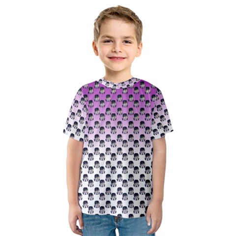 Forest Girl Gradient Purple Kids  Sport Mesh Tee by snowwhitegirl