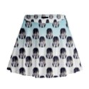 Forest Girl Gradient Blue Mini Flare Skirt View1