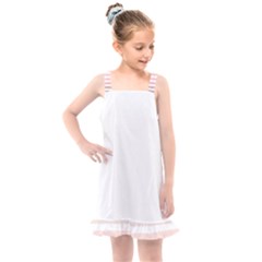 Horizontal Pinstripes In Soft Colors Kids  Overall Dress by shawlin