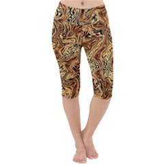 Safari 1 Lightweight Velour Cropped Yoga Leggings by ArtworkByPatrick