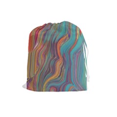 Colorful Sketch Drawstring Pouch (large) by bloomingvinedesign