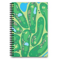 Golf Course Par Golf Course Green Copy 5 5  X 8 5  Notebook by Nexatart