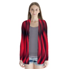 Background Red Color Swirl Drape Collar Cardigan by Nexatart