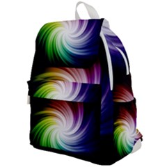 Rainbow Swirl Twirl Top Flap Backpack by Nexatart