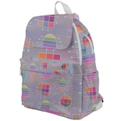 Pastels Shapes Geometric Top Flap Backpack by Nexatart