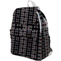 Pattern Black Background Texture Top Flap Backpack View1