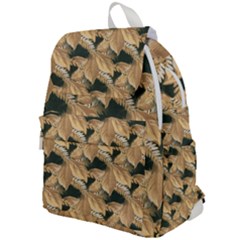 Scrapbook Leaves Decorative Top Flap Backpack by Nexatart