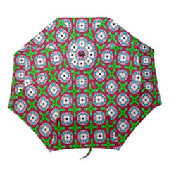 Squares Square Pattern Folding Umbrellas by Nexatart