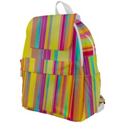 Background Colorful Abstract Top Flap Backpack by Pakrebo