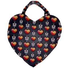 Love Heart Background Giant Heart Shaped Tote by Pakrebo