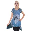 Surfboard With Dolphin Short Sleeve Side Drop Tunic View1