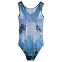 Surfboard With Dolphin Kids  Cut-Out Back One Piece Swimsuit View2