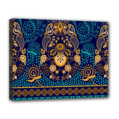 African Pattern Canvas 14  X 11  (stretched) by Sobalvarro