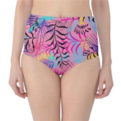 Leaves Classic High-waist Bikini Bottoms by Sobalvarro