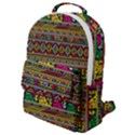 Traditional Africa Border Wallpaper Pattern Colored Flap Pocket Backpack (Small) View1