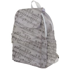 Sheet Music Paper Notes Antique Top Flap Backpack by Pakrebo