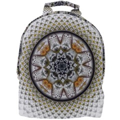 Medallion Fractal Digital Art Mini Full Print Backpack by Pakrebo