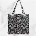 Lace Seamless Pattern With Flowers Zipper Grocery Tote Bag View1