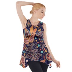 Paisley Side Drop Tank Tunic by Sobalvarro