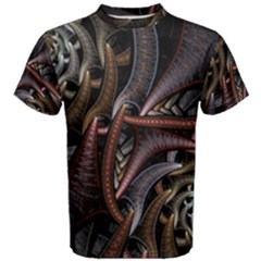 Geometry Math Fractal Art Men s Cotton Tee by Pakrebo