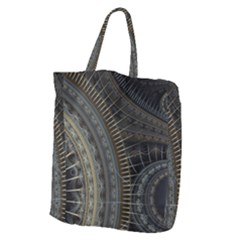 Fractal Spikes Gears Abstract Giant Grocery Tote by Pakrebo