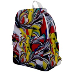 Abstract Colorful Illusion Top Flap Backpack by Pakrebo