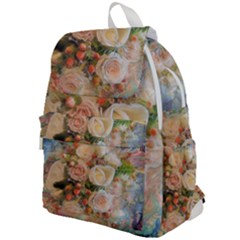 Ackground Flowers Colorful Top Flap Backpack by Pakrebo