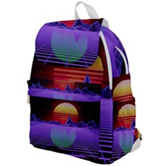 Synthwave Retrowave Synth Top Flap Backpack by Pakrebo