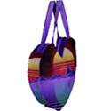 Synthwave Retrowave Synth Giant Heart Shaped Tote View4