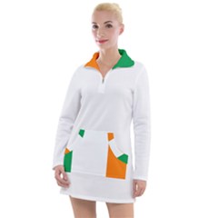 Ireland Flag Irish Flag Women s Long Sleeve Casual Dress by FlagGallery