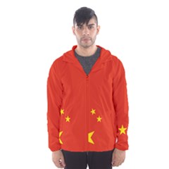 Chinese Flag Flag Of China Men s Hooded Windbreaker by FlagGallery