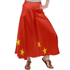 Chinese Flag Flag Of China Satin Palazzo Pants by FlagGallery